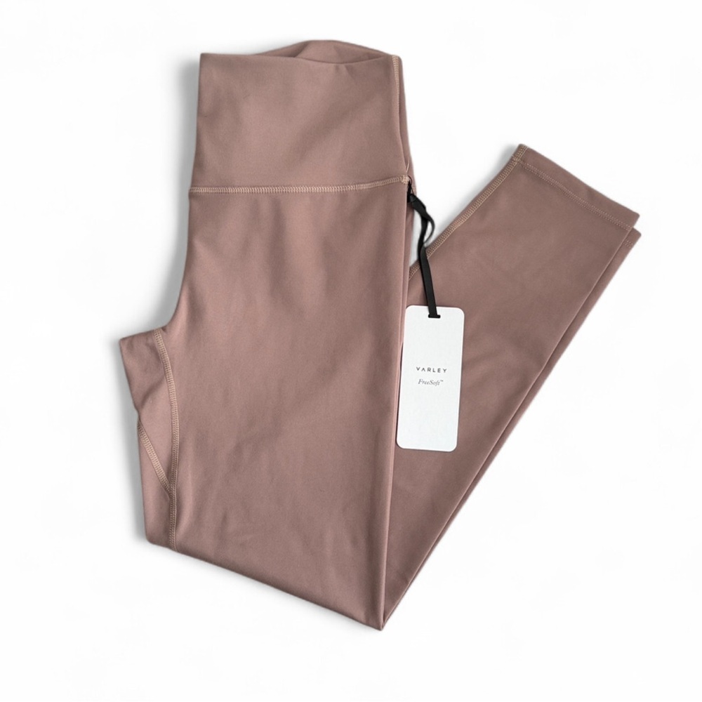 Varley FreeSoft High Rise Leggings 25” Taupe L NWT - Picture 4 of 12
